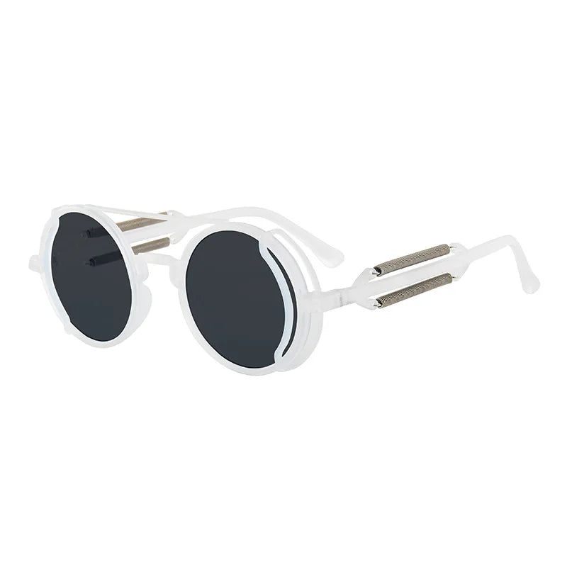 Classic Gothic Steampunk Sunglasses Brand Designer Men lifestyle view