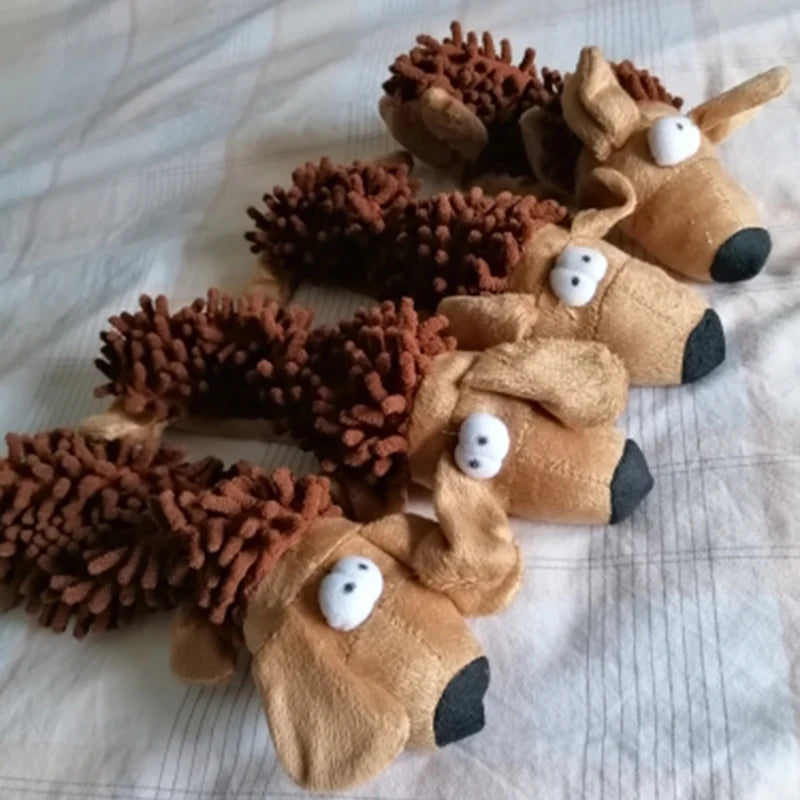 Durable Low Price Pet Dog Plush Toy Animal Shape with Squeaky for Small Dogs Chihuahu lifestyle view