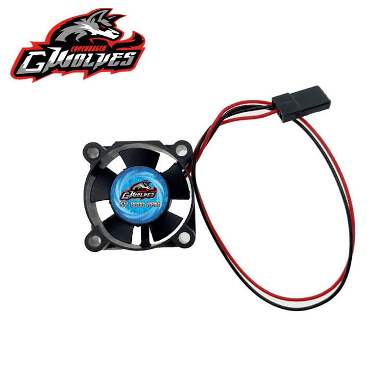 RC fan 25/30/35/40/50mm 8000RPM 5V-7V DC High wind cool Motor ESC fan heat sink 30/60/12 detail view
