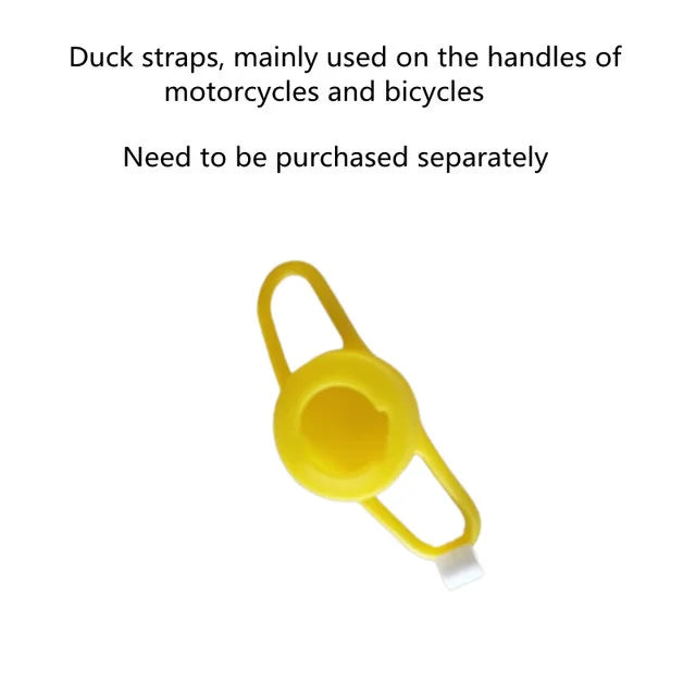 Motor Accessories Yellow Duck with Helmet for Bike Without Lights Auto Car Accessor additional angle