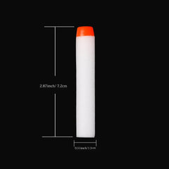 Glow in the Dark Darts 40-Pack | Fluorescent EVA Soft Bullets for Nerf Blasters close-up view