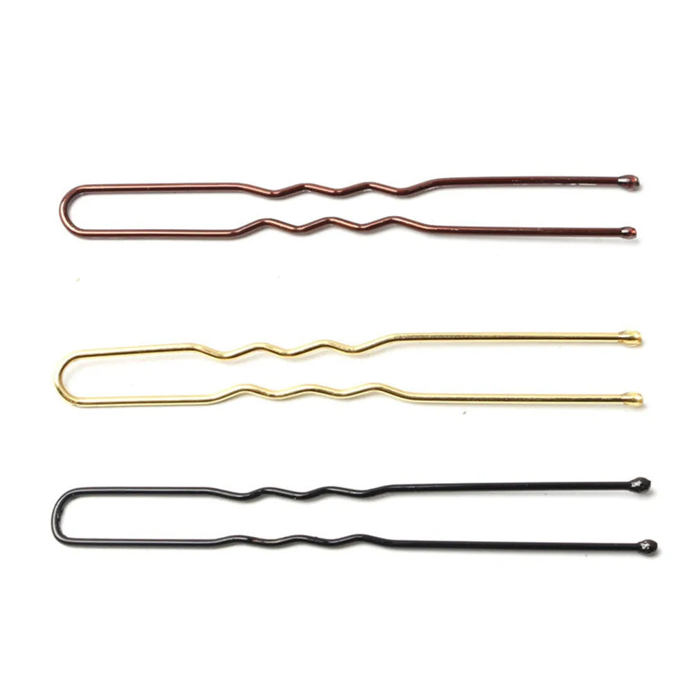 50 Pcs/Bag 6cm Hair Pins And Clips U Shaped Hairclip Bobby Pins For Women Girls Hai additional angle
