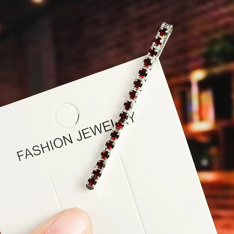 2020 New Elegant Rhinestone Hairpins Women Girls Hair Clips Pin Accessories Hair Ornamen detail view