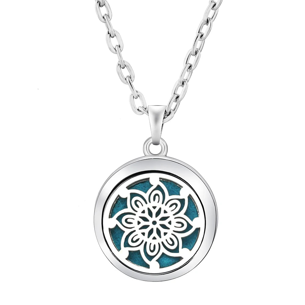 Heart-Shaped Aromatherapy Essential Oil Diffuser Necklace Stainless Steel High Qualit alternate view