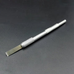 Rubber Shovel Glue Knife Set | Metal Blade UV Glue Remover for Phone Screen Repair close-up view