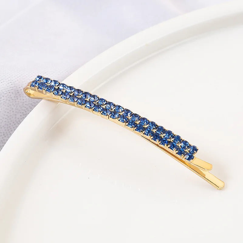 2020 New Elegant Rhinestone Hairpins Women Girls Hair Clips Pin Accessories Hair Orna lifestyle view
