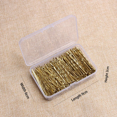 50/100/150PC Black Hairpins For Women Hair Clip Lady Bobby Pins Invisible Wave Hairgri close-up view