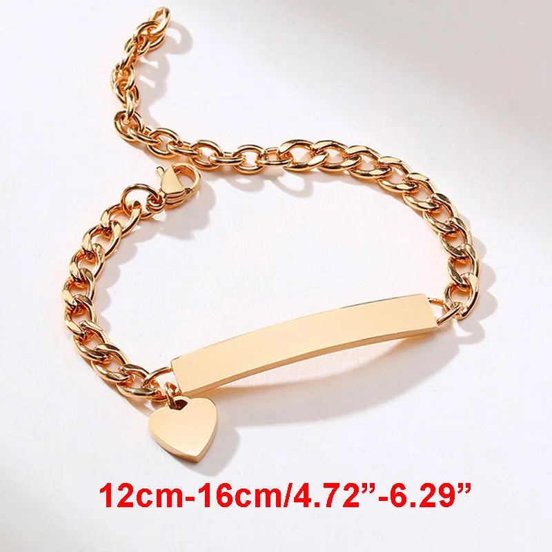 Personalized Baby Bracelet Gift | Custom Stainless Steel Name Bracelet additional angle