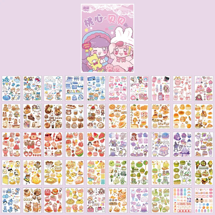 Yoofun Kawaii Colorful Dream Sticker Set | Decorative Stationery for Journaling and S lifestyle view