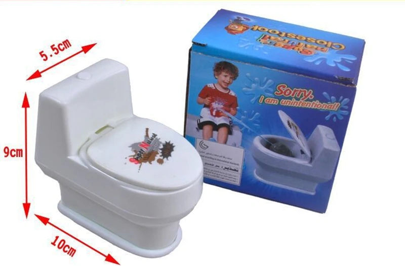 Mini Anti Stress Toys Funny Prank Squirt Spray Water Toilet Closestool Joke Gag P31 additional angle