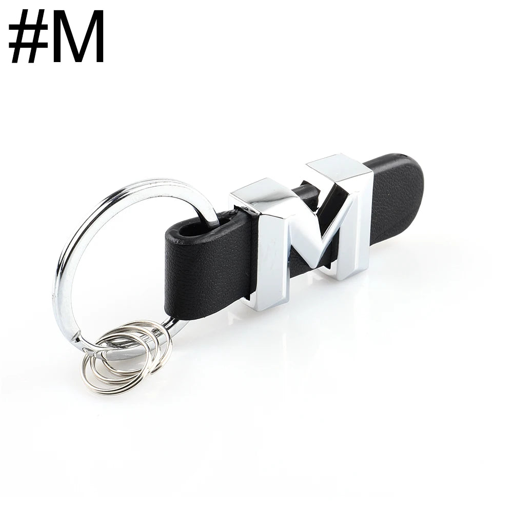 DSYCAR 3D Car Key Chain Metal Letter Leather Strap Keychain | Premium Key Ring for Me alternate view