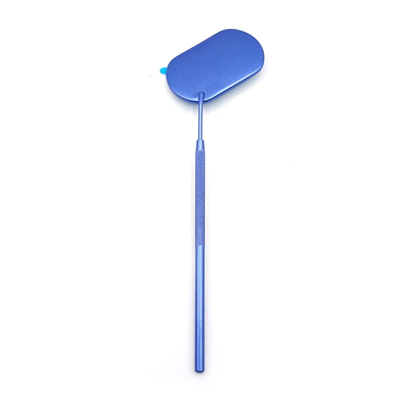 Stainless Steel Oval Lash Mirror | Portable Eyelash Extension Tool additional angle