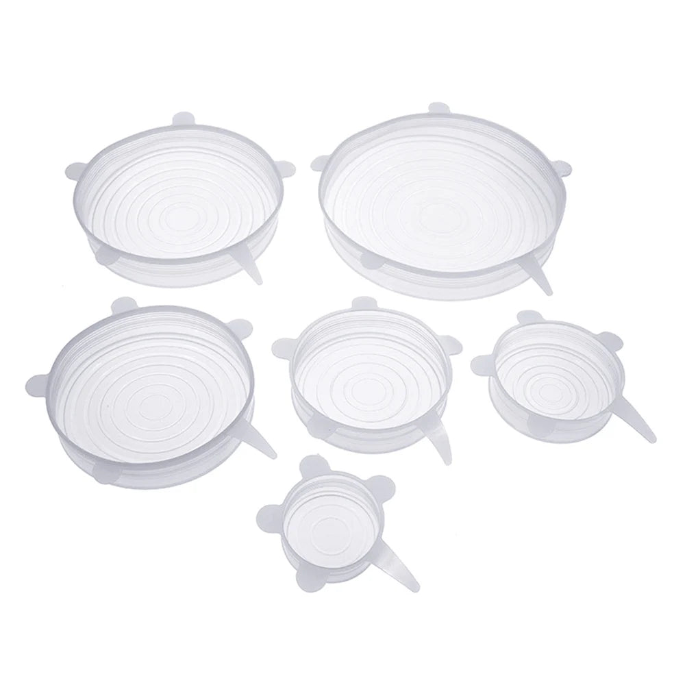 Universal Reusable Silicone Stretch Lids Food Wrap Silicone Cover for Cookware Bowl P alternate view