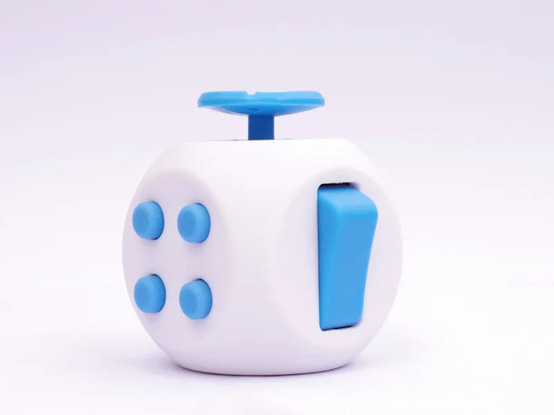 12 Sides Fidget Cube | Anti Stress Sensory Toy for Focus and Calm close-up view
