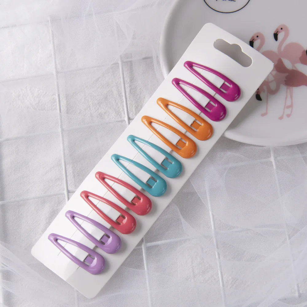 1Set Cute Candy Colors Dripping Hairpins BB Clip Girls Children Hair Clip Pin Barrette Accessories Women Kids Hairgrip Headdress