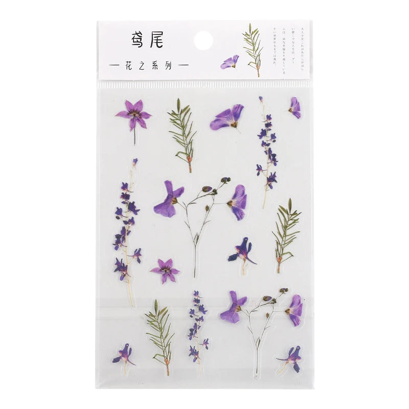 Yoofun Daisy Clover Babysbreath Fern Transparent PET Stickers | Floral Plant Sticker lifestyle view