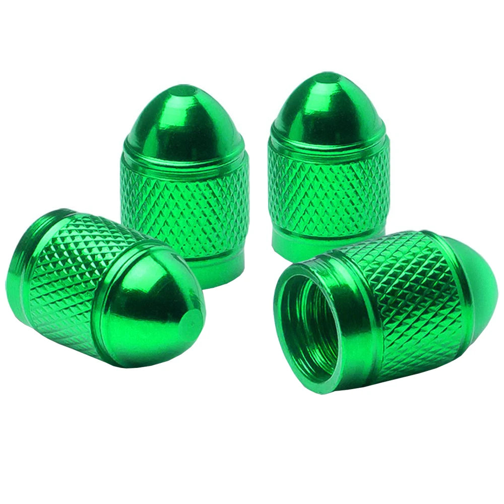AUTCOAT Universal Car Wheel Tire Valve Stem Caps Aluminum for Bike Car Trucks Motorbi alternate view