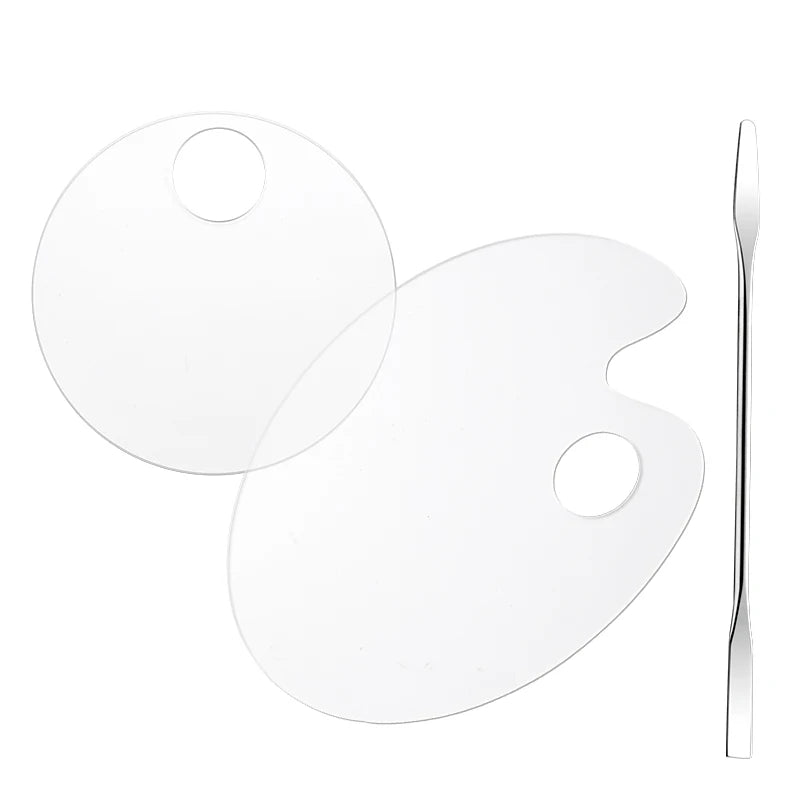 Transparent Acrylic Palette Mixing Rod Set | Makeup Painting Nail Polish Tools additional angle
