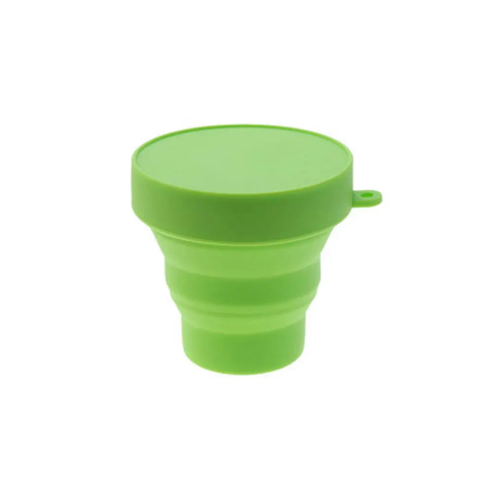 Silicone world Folding Cups 150ml Food Grade Water Cup Travel Silicone Retractable Colou detail view