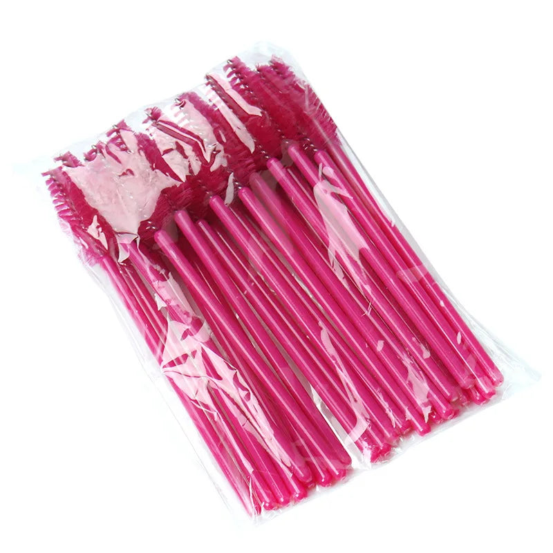 50pcs Eyelash Eyebrow Brush Water Drop Shape Nylon Eyelash Extension Applicator Lashes Makeup Brushes Beauty Tools Mascara Wand