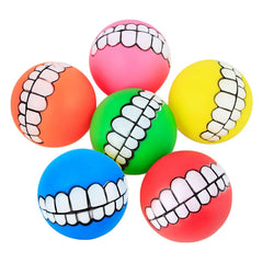 1pcs Diameter 6cm Squeaky Pet Dog Ball Toys for Small Dogs Rubber Chew Puppy Toy Dog Stu detail view