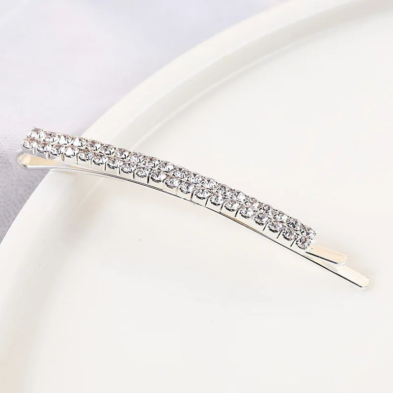 2020 New Elegant Rhinestone Hairpins Women Girls Hair Clips Pin Accessories Hair Orna alternate view