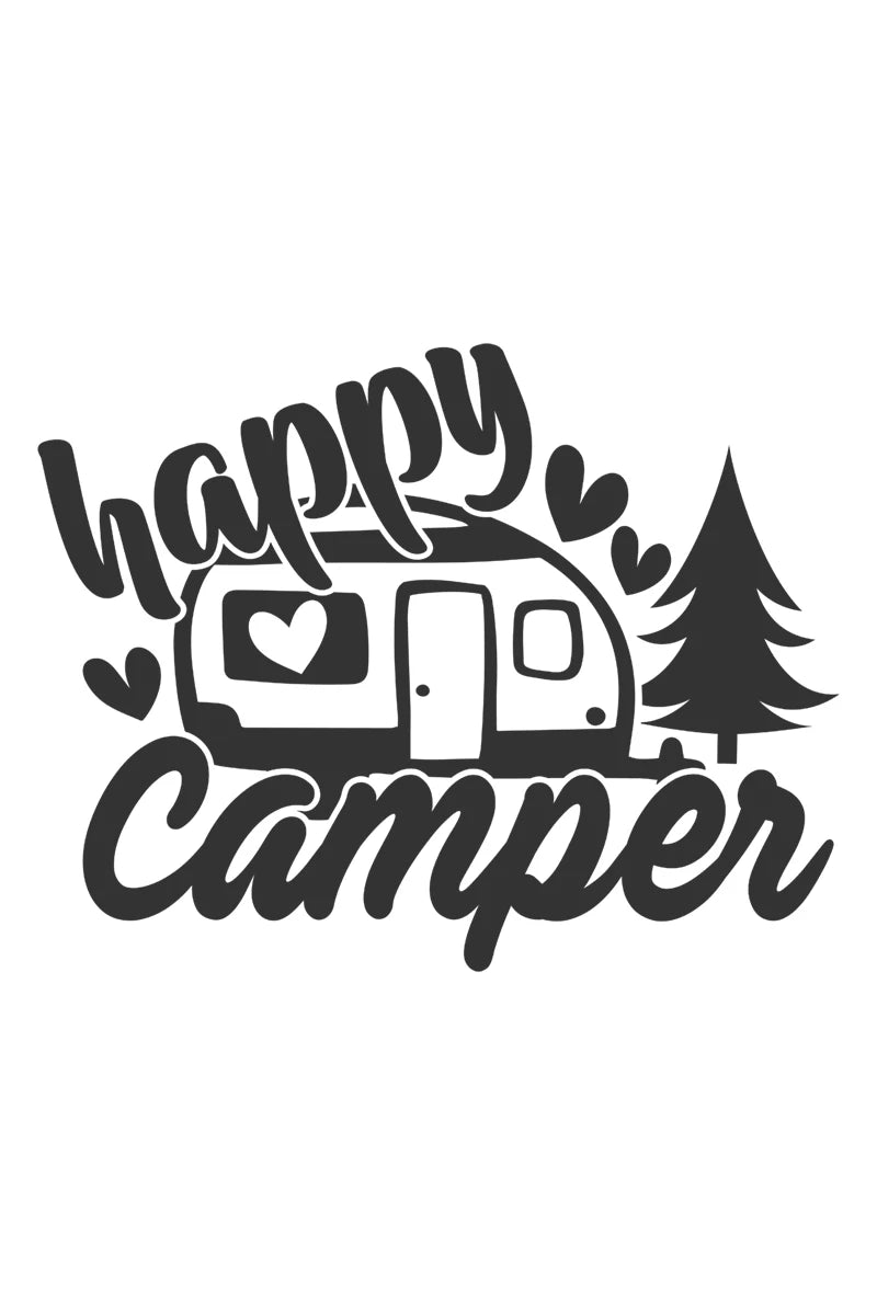 Camp Life Vinyl Decal Bundle | Camper Door Window Sticker for Laptop Water Bottle lifestyle view