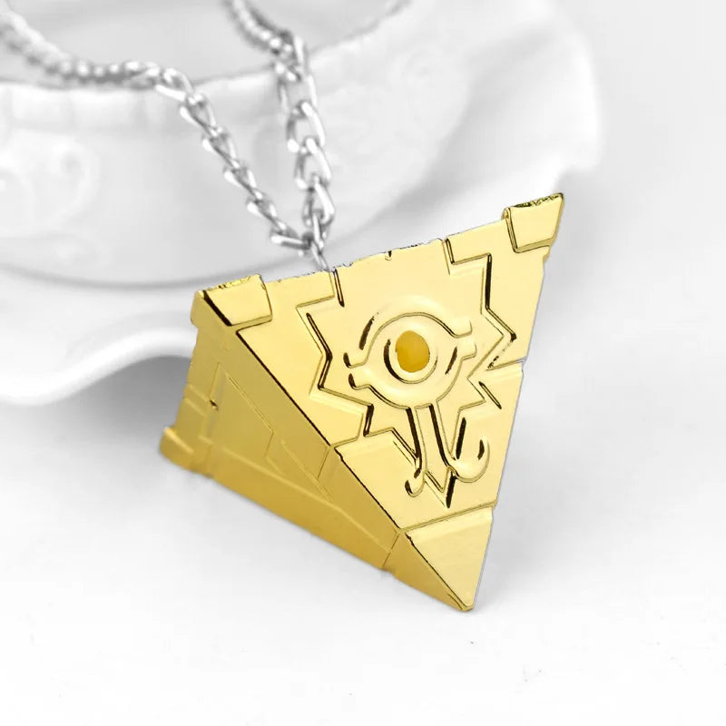 Anime Yu-Gi-Oh Necklace Yugi Muto Big Size 3D Millenium Puzzle Millennium Wheel Wisdo alternate view