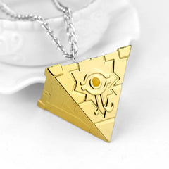 Anime Yu-Gi-Oh Necklace Yugi Muto Big Size 3D Millenium Puzzle Millennium Wheel Wisdo alternate view