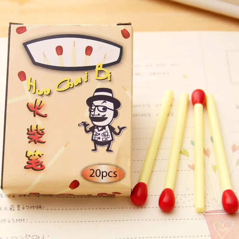 5pcs Match Shape Mini Ballpoint Pen Novelty Plastic Ballpoint Pens lifestyle view