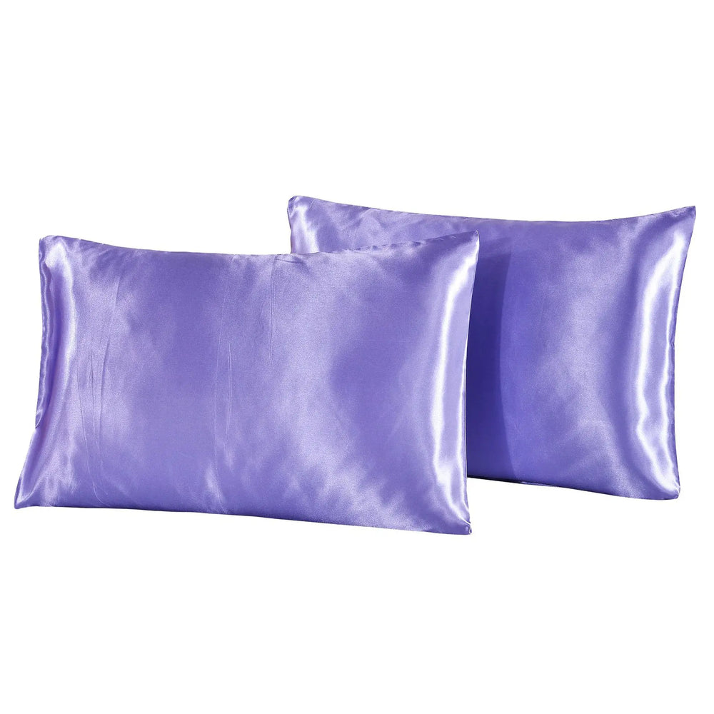 1Pc Queen Satin Silk Pillowcase | Silky Smooth Cooling Bed Pillow Cover for Hair and Ski detail view