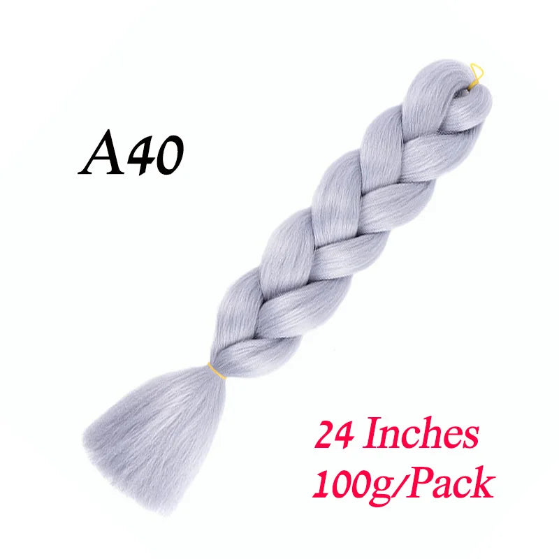 Lihui Pre Stretched Jumbo Braid Hair Extensions 24 inch | Kanekalon Synthetic Hair fo alternate view