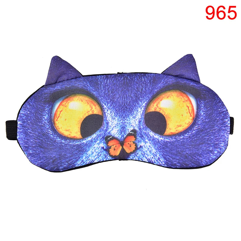 Cute Cat Dog Sleep Mask | Soft Eye Cover for Natural Sleeping close-up view