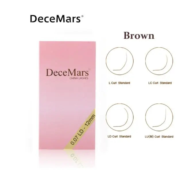 DeceMars L Shaped Mink Eyelash Extensions | Professional Grafting Lashes 8-15mm alternate view