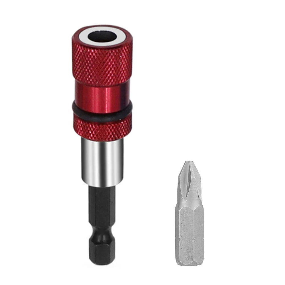 1/4 Inch Hex Shank Screw Depth Magnetic Screwdriver Bit Holder | Adjustable Depth Bit close-up view