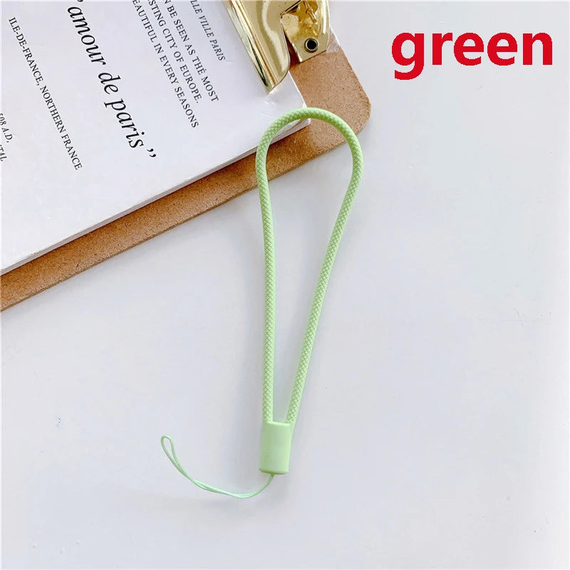 2pcs Silicone rope mobile phone anti losing sling wrist short Cord silicone wrist r additional angle