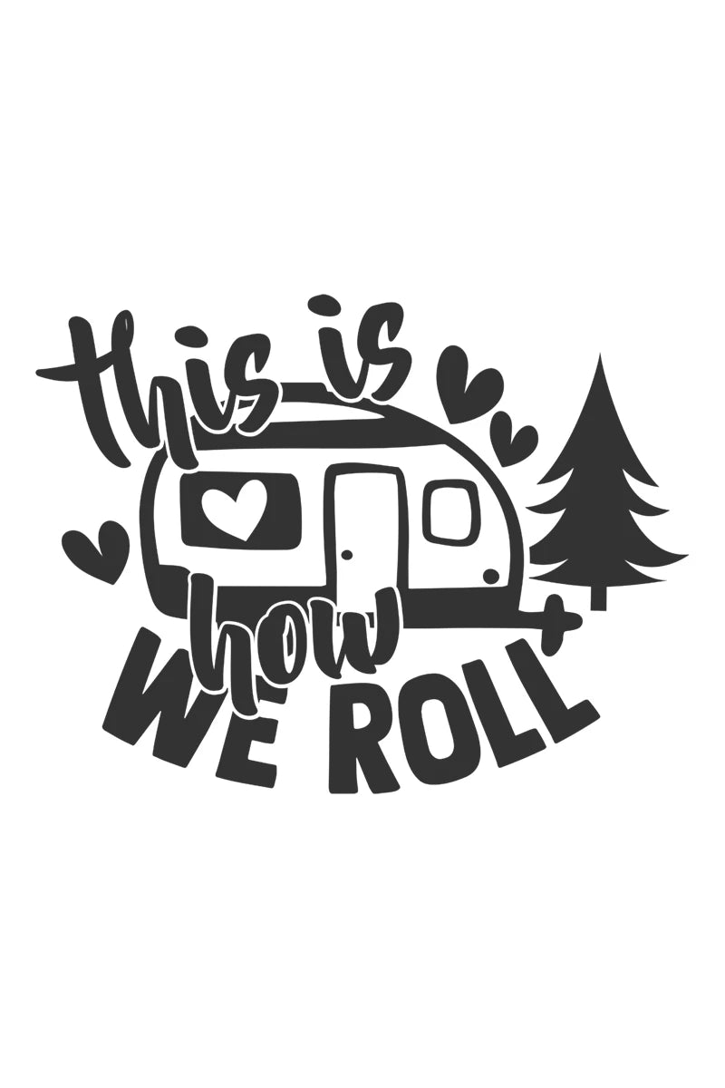 Camp Life Vinyl Decal Bundle | Camper Door Window Sticker for Laptop Water Bottle lifestyle view