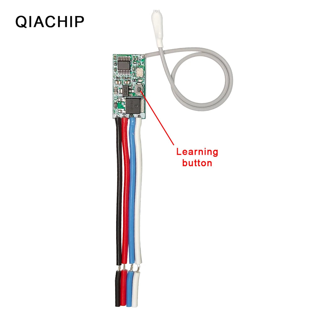 QIACHIP 433MHz Wireless Remote Control Switch Long Range Mini Receiver 3.6V 12V 24V and detail view