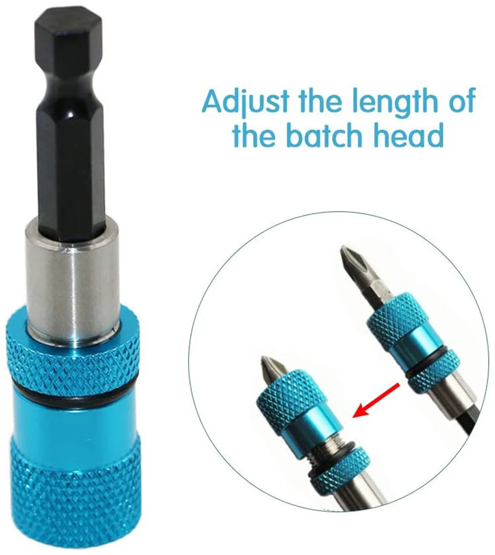 1/4 Inch Hex Shank Screw Depth Magnetic Screwdriver Bit Holder | Adjustable Depth Bit alternate view
