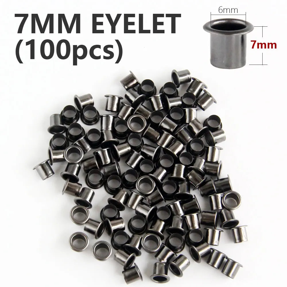 100pcs Kydex Sheath Eyelets 6mm 7mm Rivet Kit | DIY Hand Tool Parts detail view