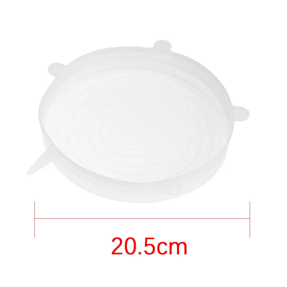 Universal Reusable Silicone Stretch Lids Food Wrap Silicone Cover for Cookware Bowl Pa close-up view