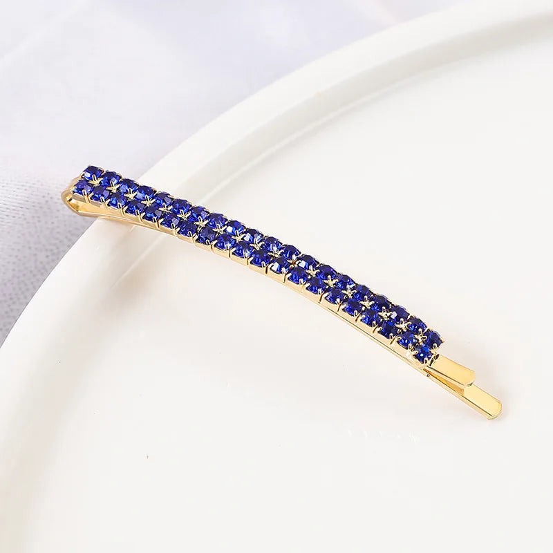 2020 New Elegant Rhinestone Hairpins Women Girls Hair Clips Pin Accessories Hair Ornamen detail view