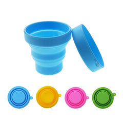 Silicone world Folding Cups 150ml Food Grade Water Cup Travel Silicone Retractable Co alternate view