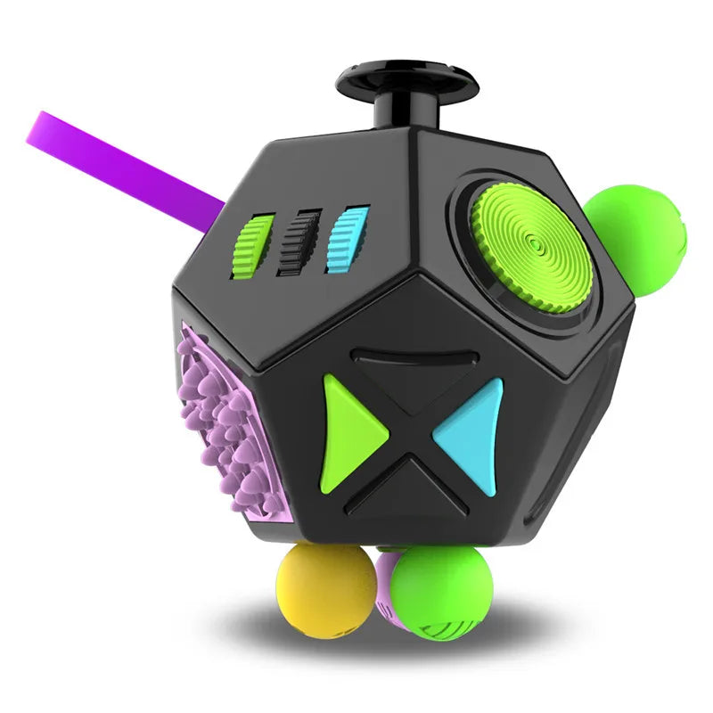 12 Sides Fidget Cube | Anti Stress Sensory Toy for Focus and Calm additional angle