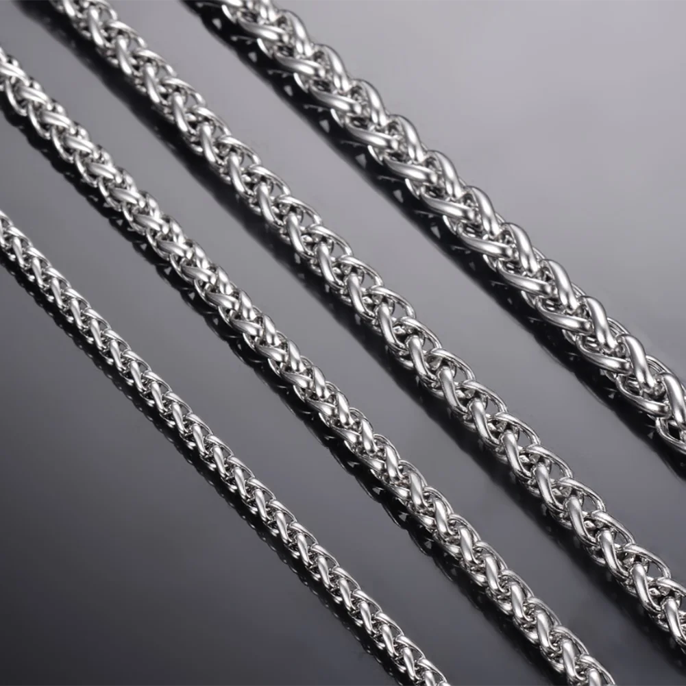 Stainless Steel Keel Link Chain Necklace for Men Women | Unisex Hip Hop Chain 16-40 i alternate view