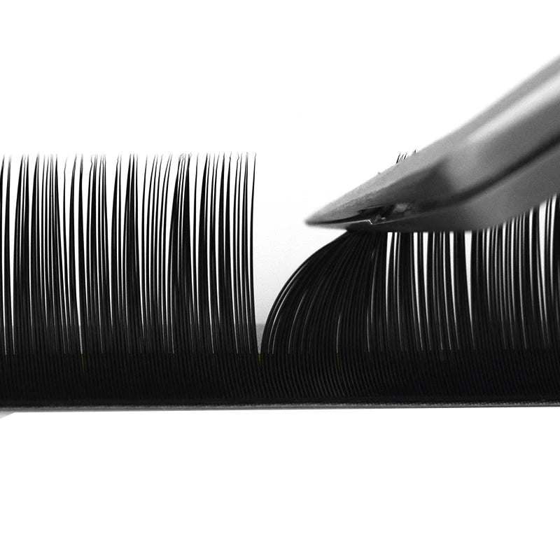 20 Row Faux Mink Eyelash Extensions | Dark Black Matte Individual Lashes alternate view