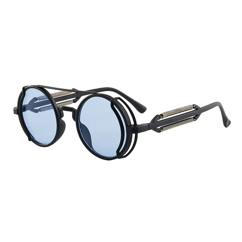 Classic Gothic Steampunk Sunglasses Brand Designer Men lifestyle view