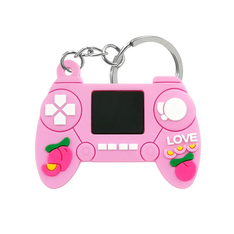 1PCS PVC new style Game Machine Keychain & Keyring Cute Gamepad Joystick Key Chain Ke alternate view