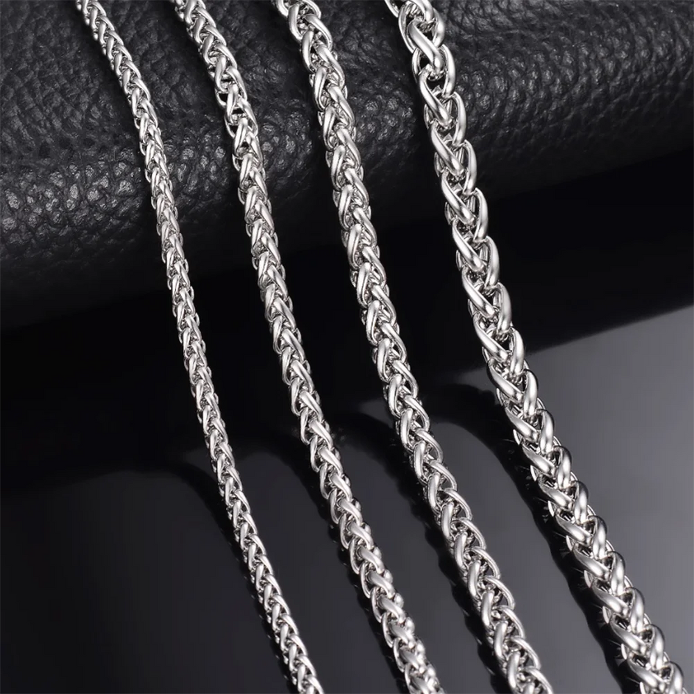 Stainless Steel Keel Link Chain Necklace for Men Women | Unisex Hip Hop Chain 16-40 inch