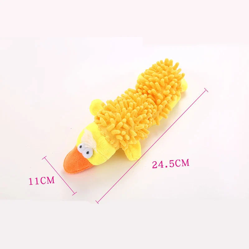 Durable Low Price Pet Dog Plush Toy Animal Shape with Squeaky for Small Dogs Chihuahua close-up view